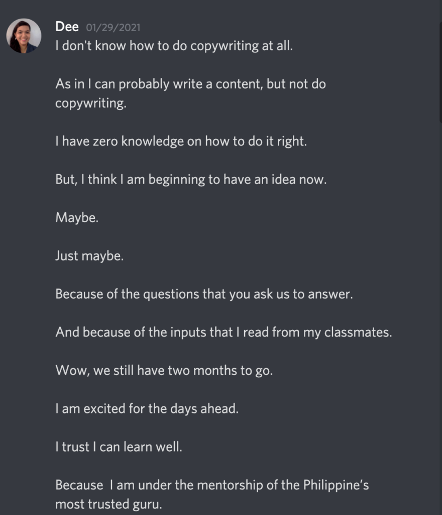 jomar hilario copywriting testimonials reviews12.50.32 PM jomar hilario review training courses