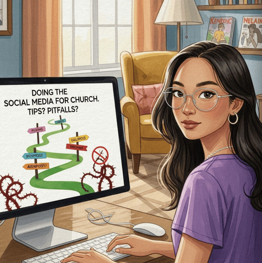 Q: Doing the Social Media for Church. Tips? Pitfalls?