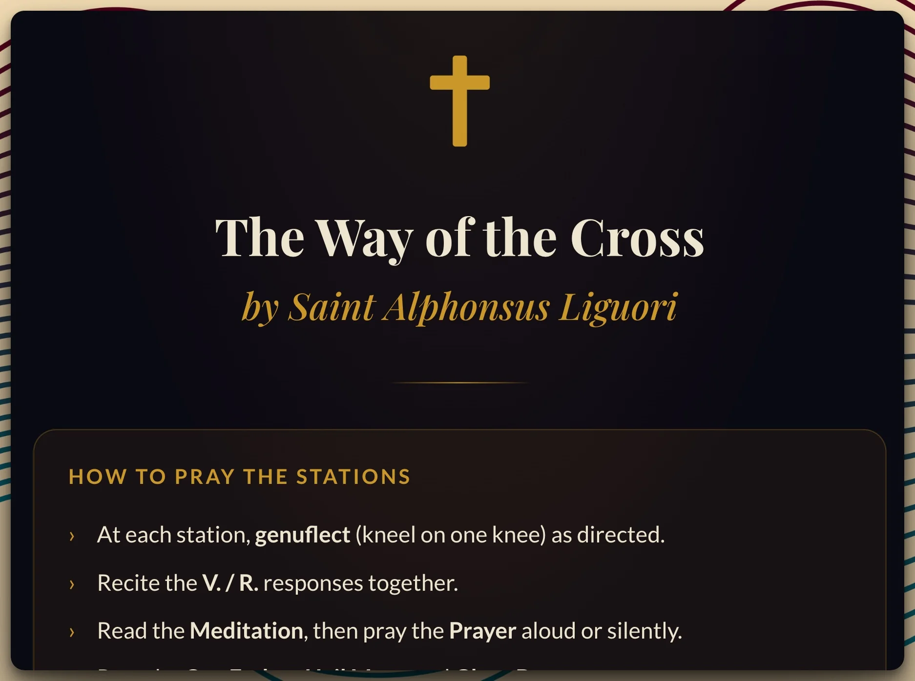 Way of the Cross for 2026, 2027, 2028..